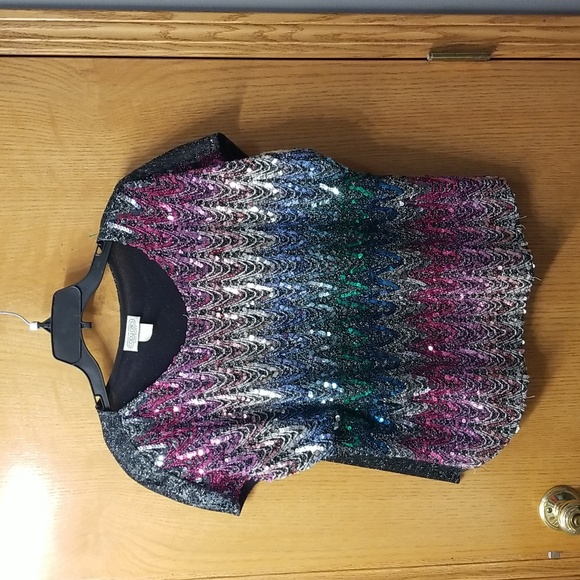 Copy cats sequence blouse size Large - Picture 1 of 5